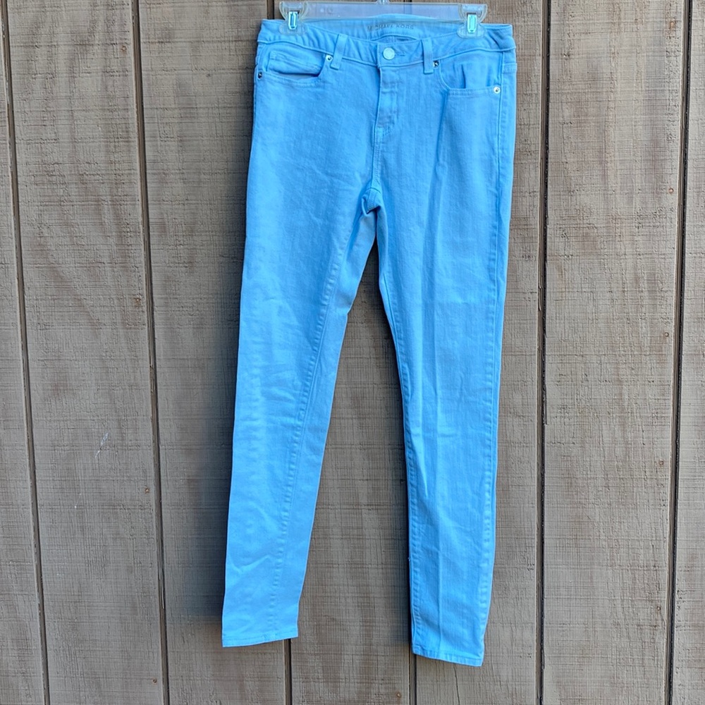 MICHAEL KORS Light Blue Skinny Chino Pants
